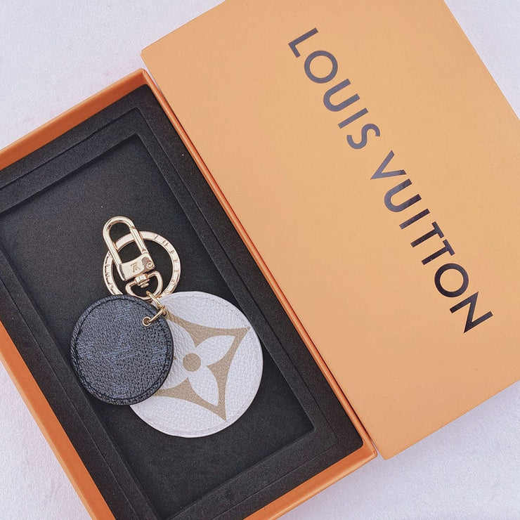 HypedEffects Louis Vuitton Rounded Leather Keychain | Bag Keychain
