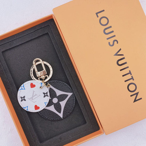 HypedEffects Louis Vuitton Rounded Leather Keychain | Bag Keychain