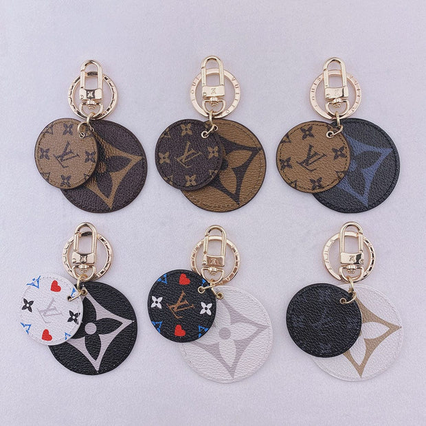 HypedEffects Louis Vuitton Rounded Leather Keychain | Bag Keychain