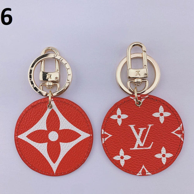 HypedEffects Louis Vuitton Rounded Leather Keychain | Bag Keychain