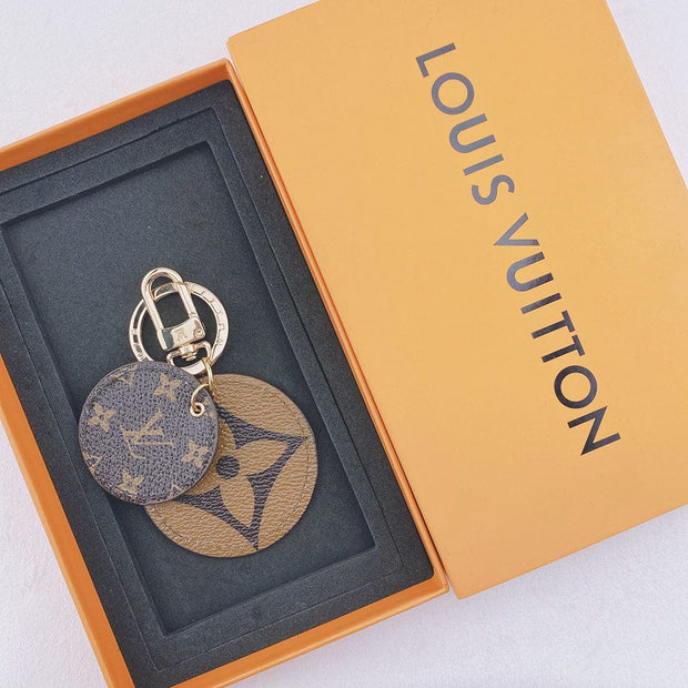 HypedEffects Louis Vuitton Rounded Leather Keychain | Bag Keychain