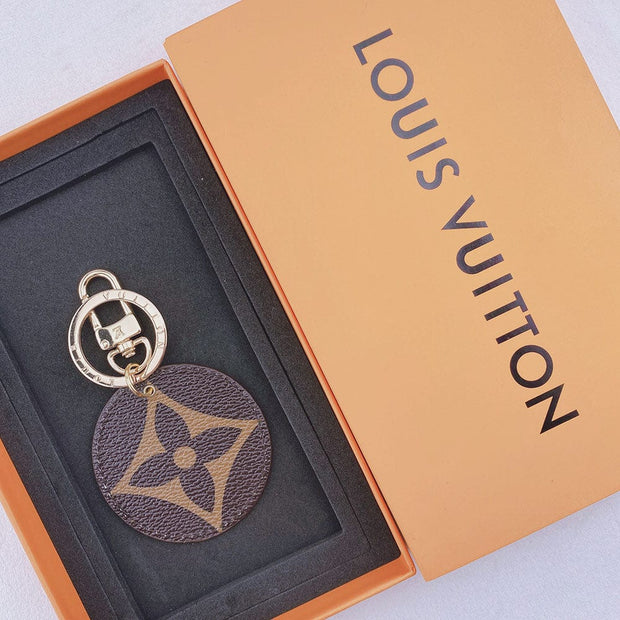 HypedEffects Louis Vuitton Rounded Leather Keychain | Bag Keychain