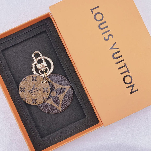 HypedEffects Louis Vuitton Rounded Leather Keychain | Bag Keychain