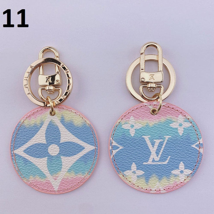 HypedEffects Louis Vuitton Rounded Leather Keychain | Bag Keychain