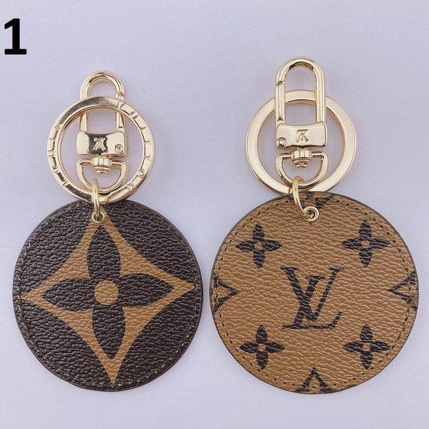 HypedEffects Louis Vuitton Rounded Leather Keychain | Bag Keychain