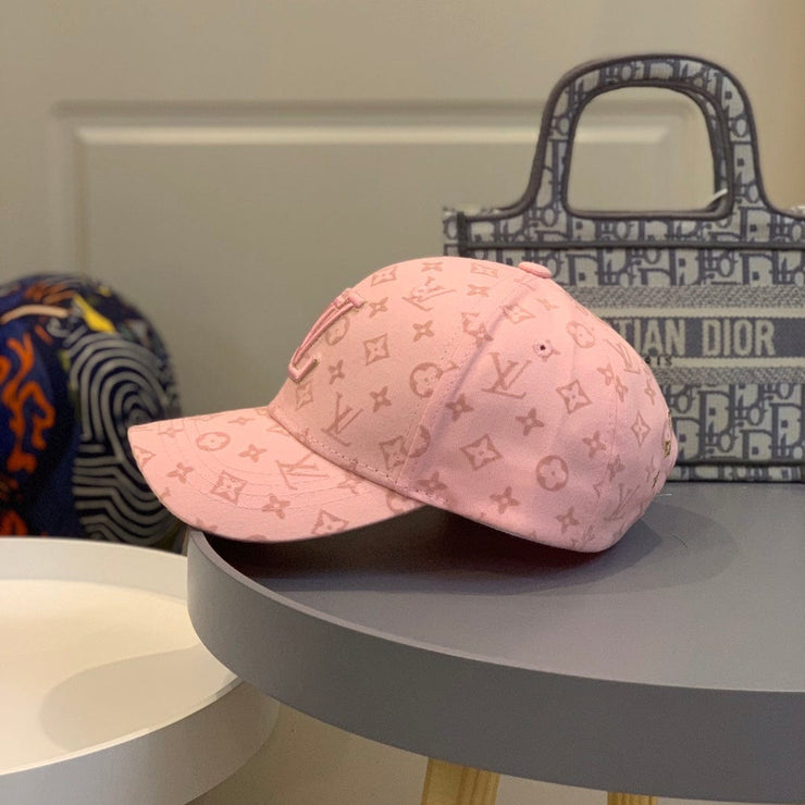 HypedEffects Louis Vuitton Soft Pink Monogram Cap