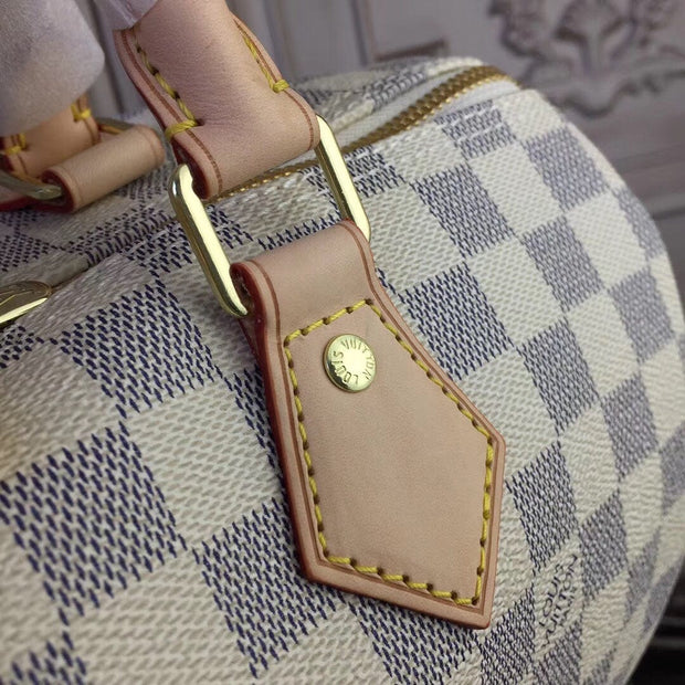 HypedEffects Louis Vuitton Speedy Bag in White Damier and Monogram Canvas