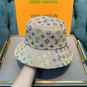 HypedEffects Louis Vuitton White Rainbow Bucket Hat for women - Light Effect Hat