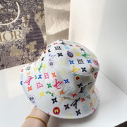 HypedEffects Louis Vuitton White Rainbow Bucket Hat for women | Women Hat