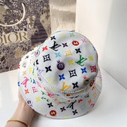 HypedEffects Louis Vuitton White Rainbow Bucket Hat for women | Women Hat