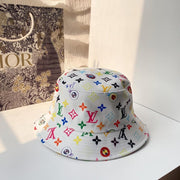 HypedEffects Louis Vuitton White Rainbow Bucket Hat for women | Women Hat