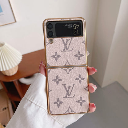 HypedEffects louis vuitton Z Flip Phone Case | Luxurious Craftsmanship