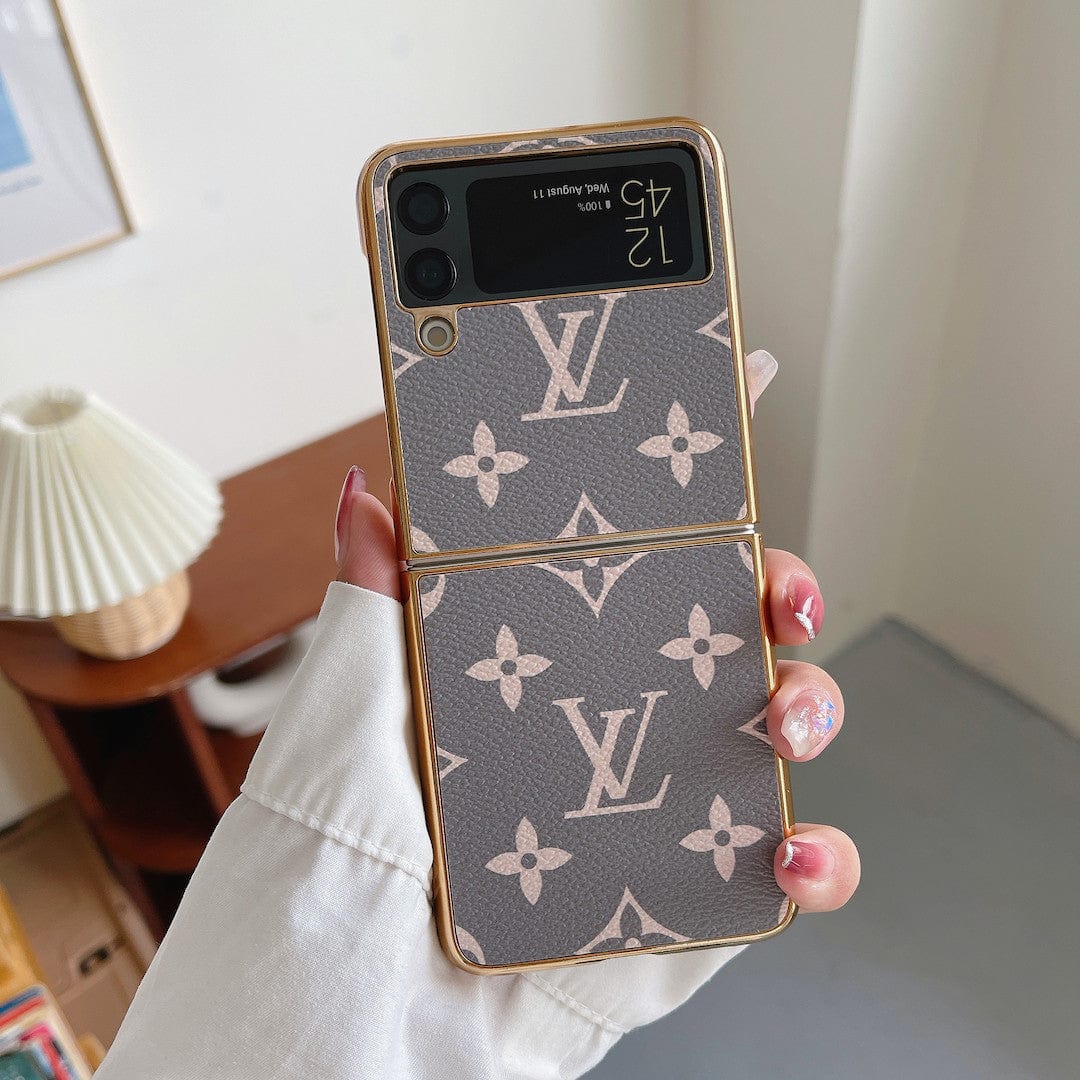 HypedEffects louis vuitton Z Flip Phone Case | Luxurious Craftsmanship