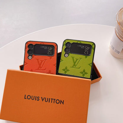 HypedEffects louis vuitton Z Flip Phone Case with Finger Strap | Stylish Grip