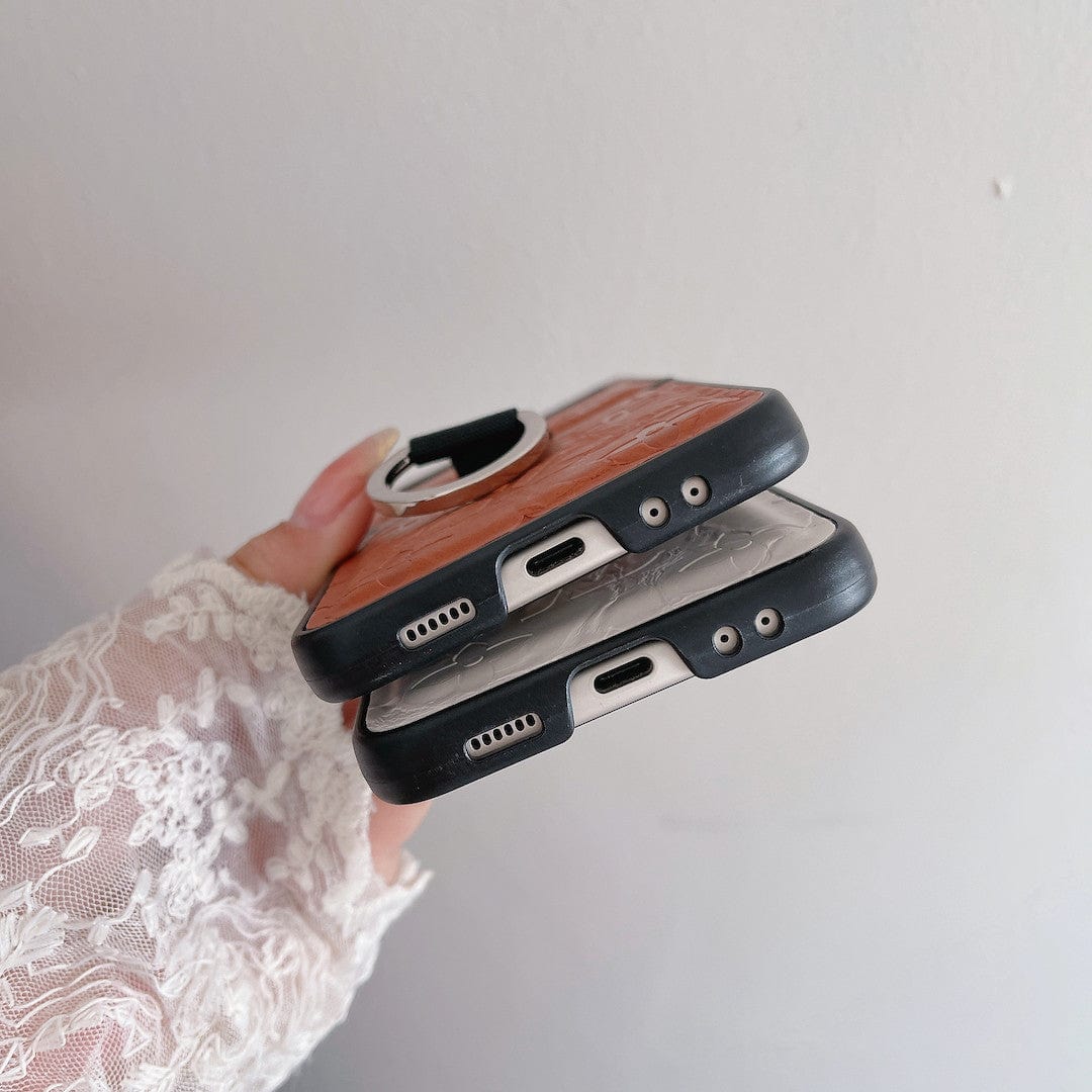 HypedEffects louis vuitton Z Flip Phone Case with Ring Holder