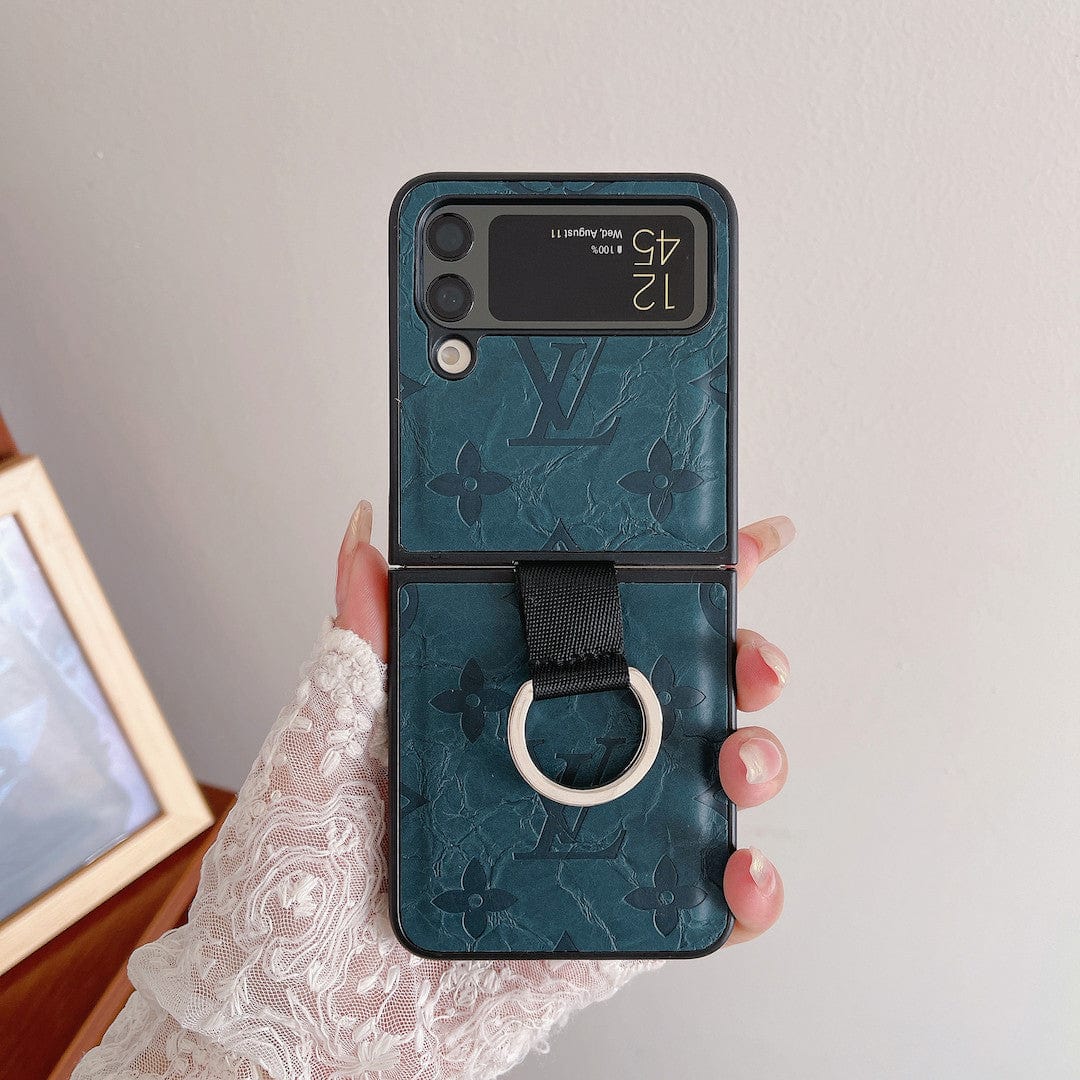 HypedEffects louis vuitton Z Flip Phone Case with Ring Holder