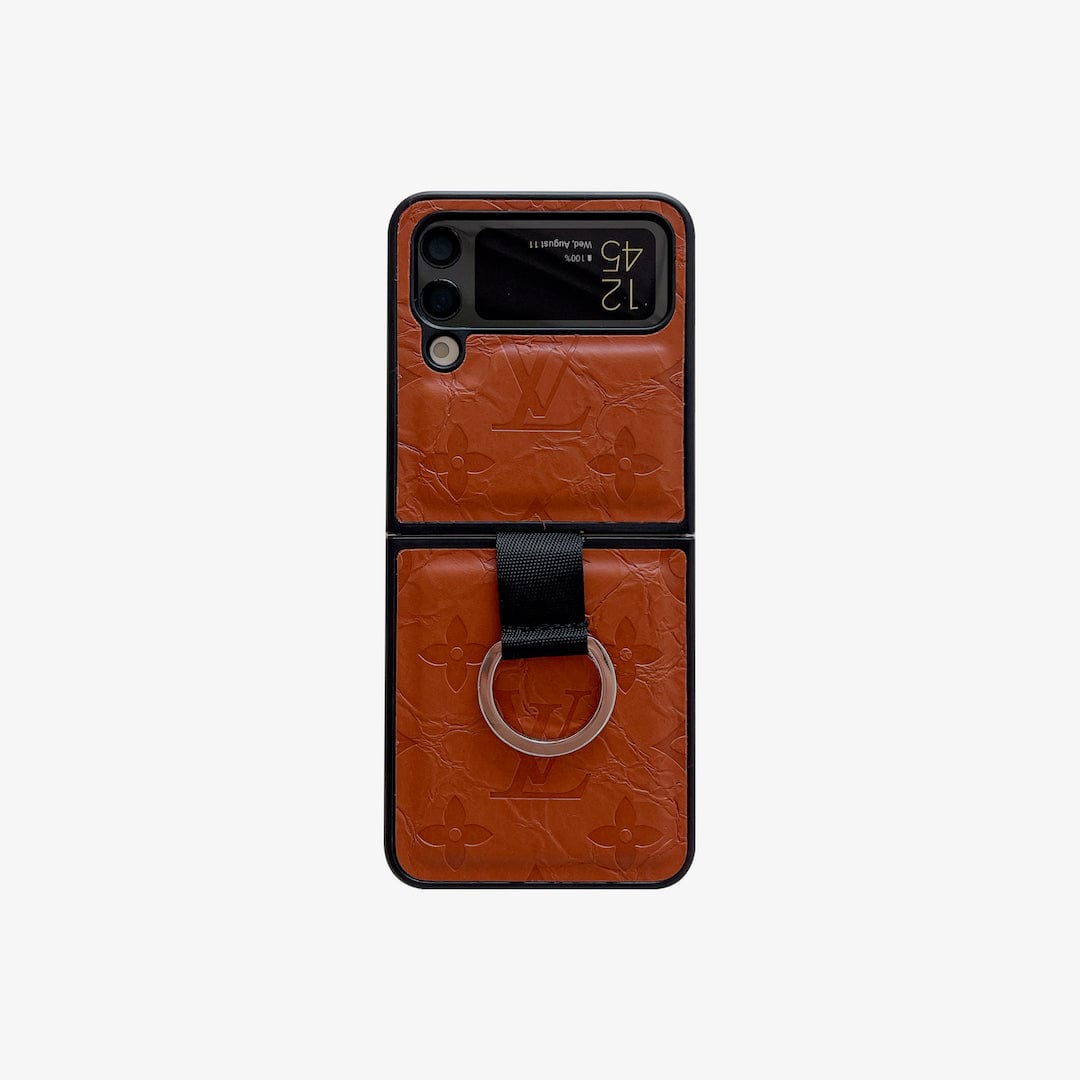 HypedEffects louis vuitton Z Flip Phone Case with Ring Holder