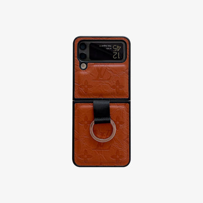 HypedEffects louis vuitton Z Flip Phone Case with Ring Holder