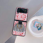 HypedEffects Louis Vuitton Z Flip/Z Fold Phone Case with Bubble Pattern and Ring Holder | Artistic Style