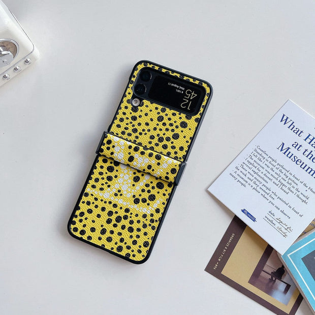 HypedEffects Louis Vuitton Z Flip/Z Fold Phone Case with Bubble Pattern and Strap Holder | Artistic Style