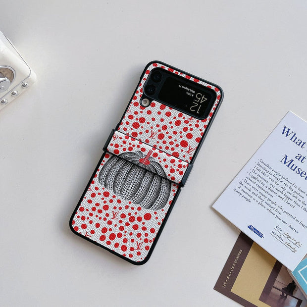 HypedEffects Louis Vuitton Z Flip/Z Fold Phone Case with Bubble Pattern and Strap Holder | Artistic Style