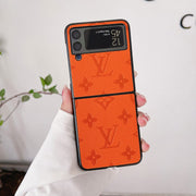 HypedEffects Louis Vuitton Z Flip/Z Fold Phone Cases | Luxurious Craftsmanship with Black Frame