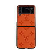HypedEffects Louis Vuitton Z Flip/Z Fold Phone Cases | Luxurious Craftsmanship with Black Frame