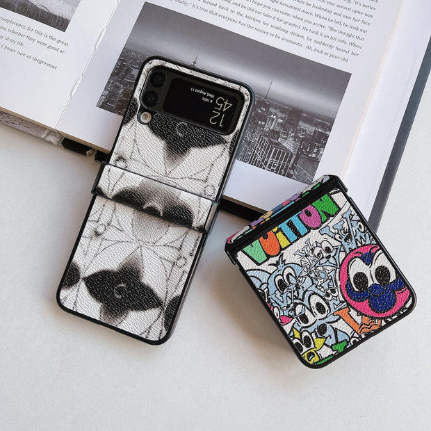 HypedEffects Louis Vuitton Z Flip/Z Fold Phone Cases with Finger Strap | Unique Artistic Styles