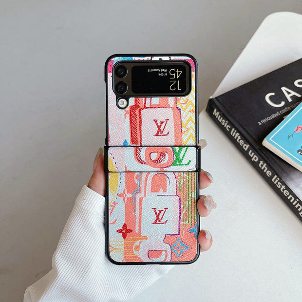HypedEffects Louis Vuitton Z Flip/Z Fold Phone Cases with Finger Strap | Unique Artistic Styles