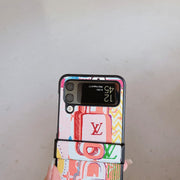 HypedEffects Louis Vuitton Z Flip/Z Fold Phone Cases with Finger Strap | Unique Artistic Styles