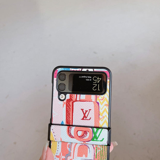 HypedEffects Louis Vuitton Z Flip/Z Fold Phone Cases with Finger Strap | Unique Artistic Styles
