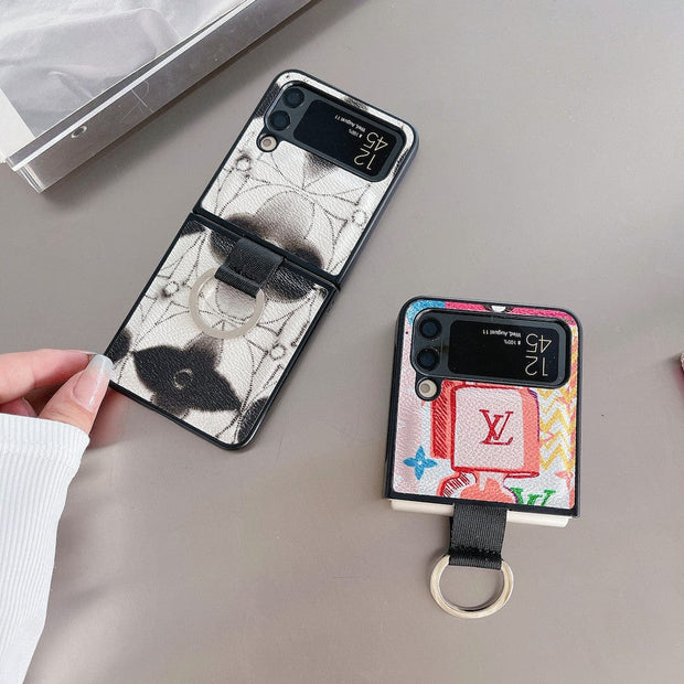 HypedEffects Louis Vuitton Z Flip/Z Fold Phone Cases with Ring Holder | Artistic Styles