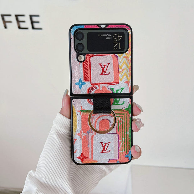HypedEffects Louis Vuitton Z Flip/Z Fold Phone Cases with Ring Holder | Artistic Styles