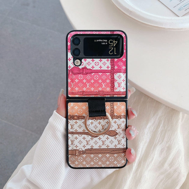 HypedEffects Louis Vuitton Z Flip/Z Fold Phone Cases with Ring Holder | Striking Luxurious Craftsmanship