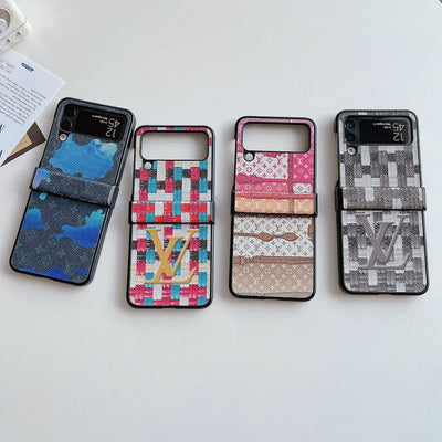 HypedEffects Louis Vuitton Z Flip/Z Fold Phone Cases with Strap Holder | Striking Luxurious Craftsmanship