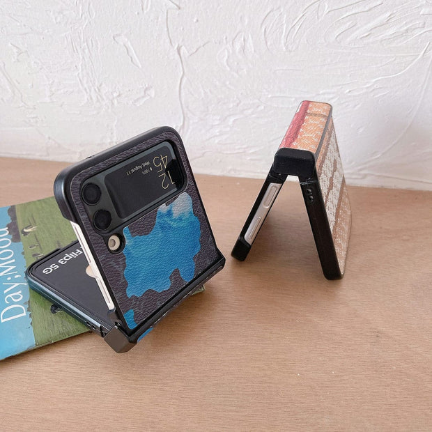 HypedEffects Louis Vuitton Z Flip/Z Fold Phone Cases with Strap Holder | Striking Luxurious Craftsmanship