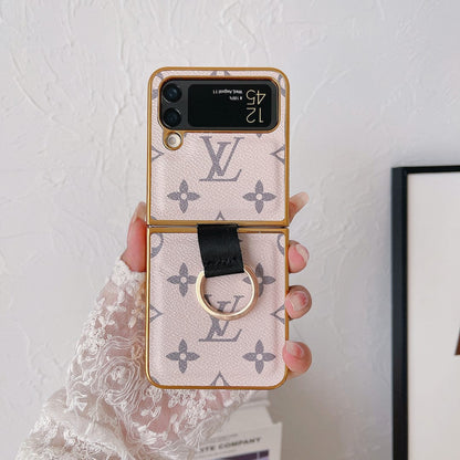 HypedEffects louis vuitton Z FlipPhone Cases with Ring Holder