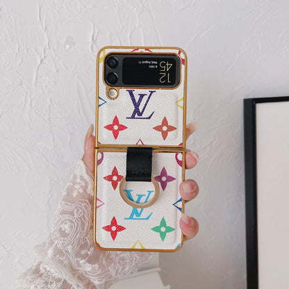 HypedEffects louis vuitton Z FlipPhone Cases with Ring Holder