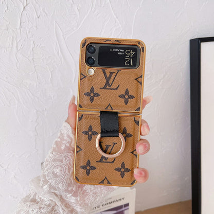 HypedEffects louis vuitton Z FlipPhone Cases with Ring Holder