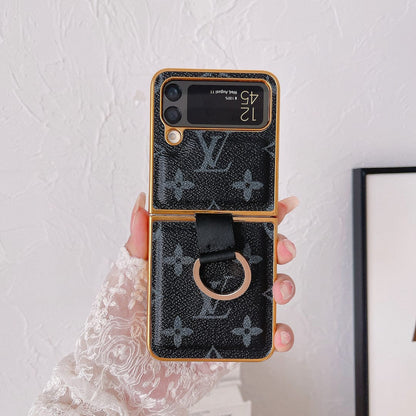 HypedEffects louis vuitton Z FlipPhone Cases with Ring Holder