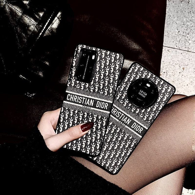 HypedEffects Luxurious CD Leather Phone Case For Huawei