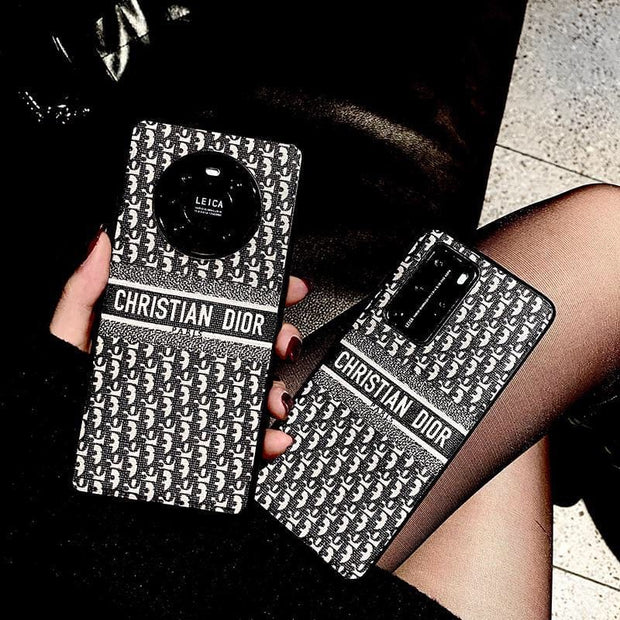 HypedEffects Luxurious CD Leather Phone Case For Huawei