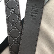 HypedEffects Luxurious Engraved Black Gucci Belt - Golden Gucci Buckle