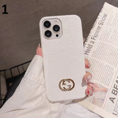 HypedEffects Luxurious gucci Leather Case for iPhone 17 | iPhone 16 | iPhone 15