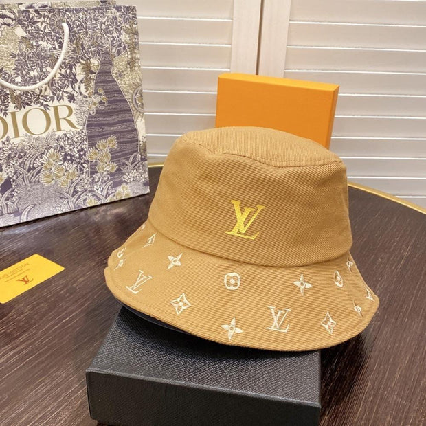 HypedEffects Luxurious Louis Vuitton Mustard Bucket Hat