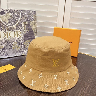 HypedEffects Luxurious Louis Vuitton Mustard Bucket Hat