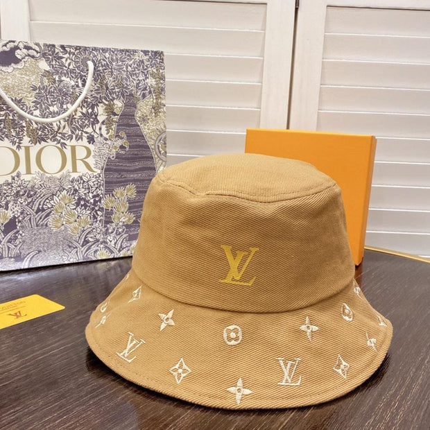 HypedEffects Luxurious Louis Vuitton Mustard Bucket Hat