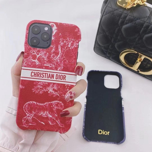 HypedEffects Luxury CD Leather Phone Case For Huawei
