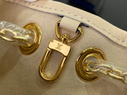 HypedEffects Luxury Denim Leather Bag in Black & Beige & Brown