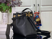 HypedEffects Luxury Denim Leather Bag in Black & Beige & Brown